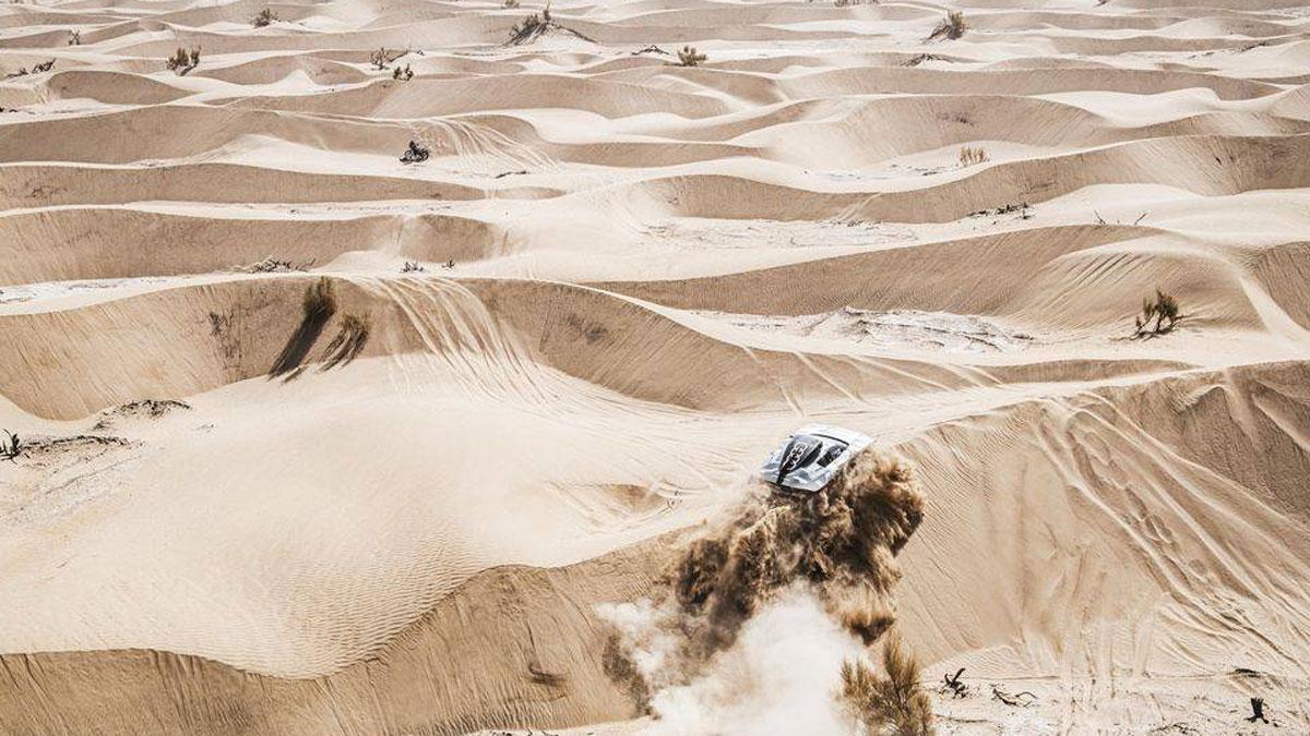 Carlos Sainz, con Audi en la última edición del Rally Dakar.