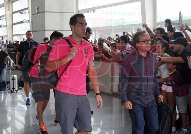 El viaje del Barça a Castellón, en imágenes