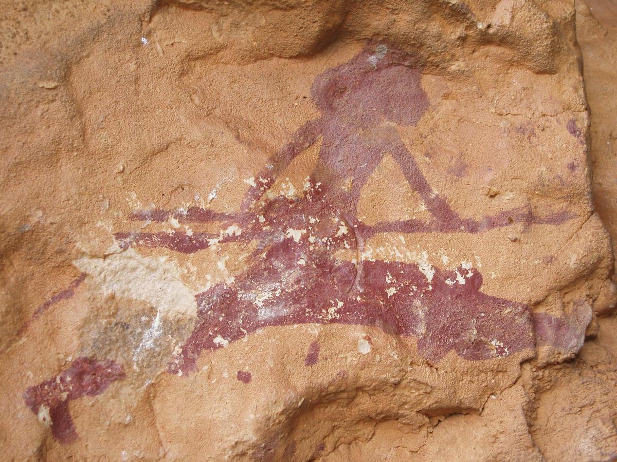 El arquero de la Cueva del Tío Garroso en Alacón.