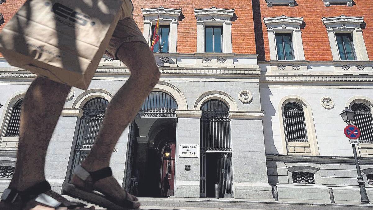 Fachada del Tribunal de Cuentas, en Madrid.