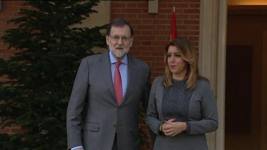 Rajoy recibe a Susana Díaz en La Moncloa