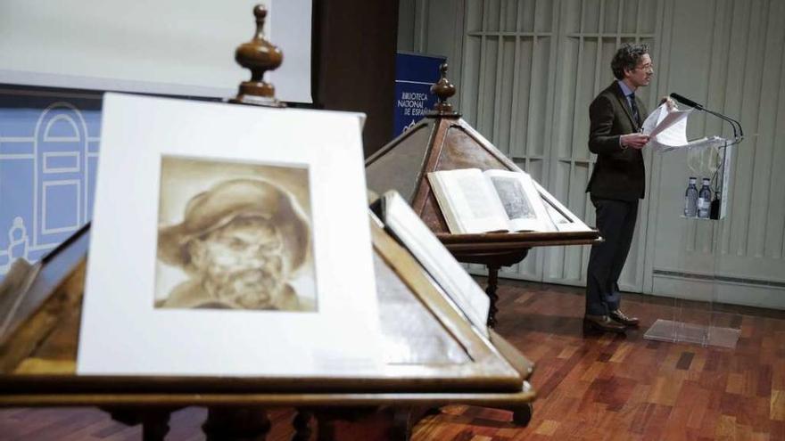 El secretario de Estado de Cultura, José María Lassalle, durante la reunión plenaria de la Comisión sobre Cervantes.