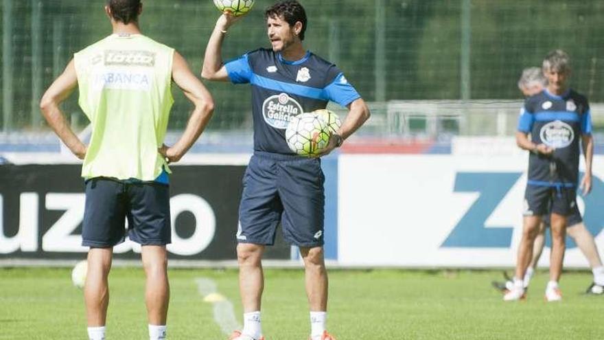 Víctor Sánchez, durante un entrenamiento.