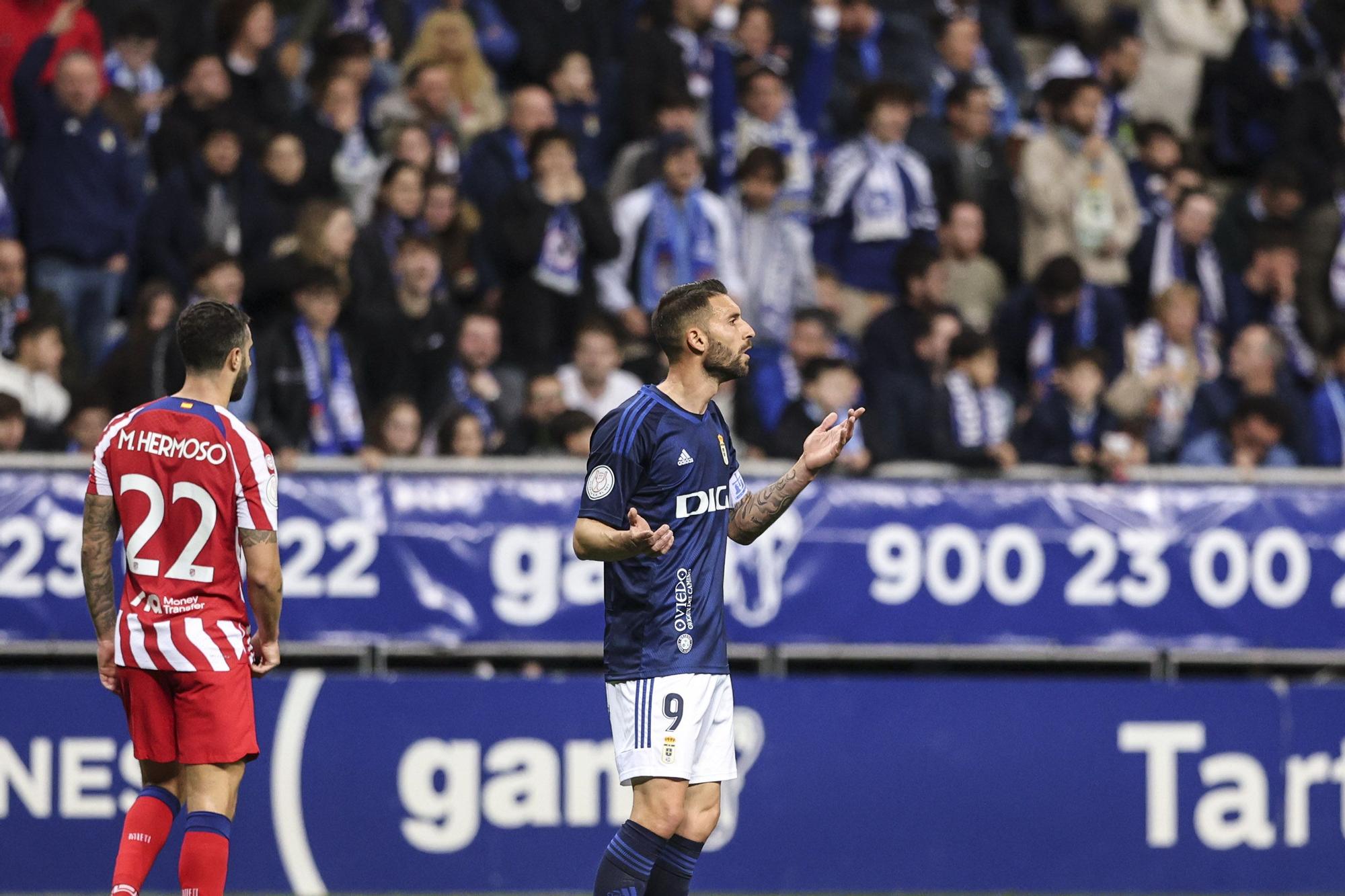 En imágenes: así fue el duelo copero entre el Real Oviedo y el Atlético de Madrid