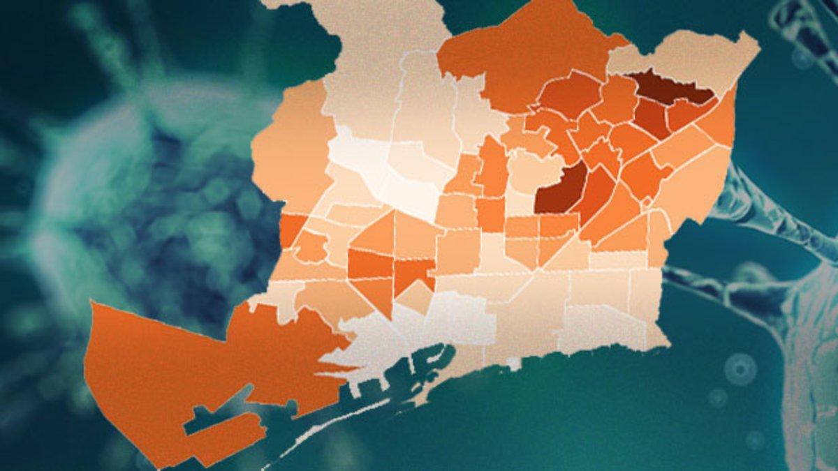 mapa del imparcto del coronavirus en barcelona