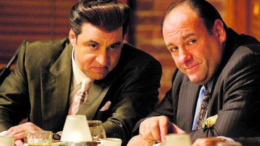 Silvio (Steve Van Zandt) y Tony (James Gandolfini), en Los Soprano.