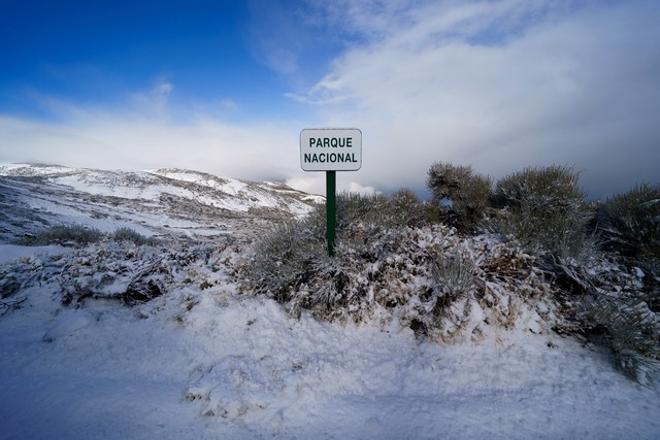 Primera nevada del año 2022 en el Teide