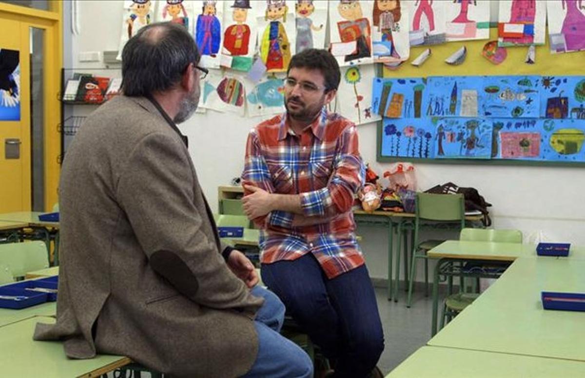 Jordi Évole, en una imatge del reportatge d’ahir de ’Salvados’, ’Cuestión de educación’. Jordi Évole, en una imatge del reportatge d’ahir de ’Salvados’, ’Cuestión de educación’.
