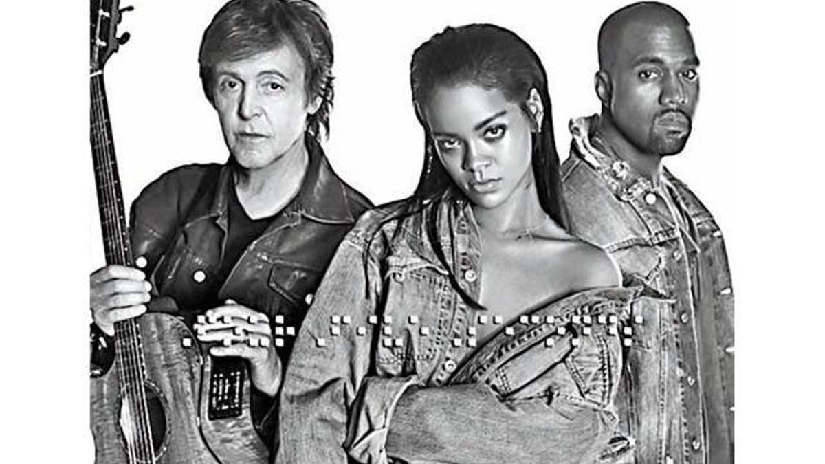 Rihanna, Paul McCartney y Kanye West, la nueva unión musical