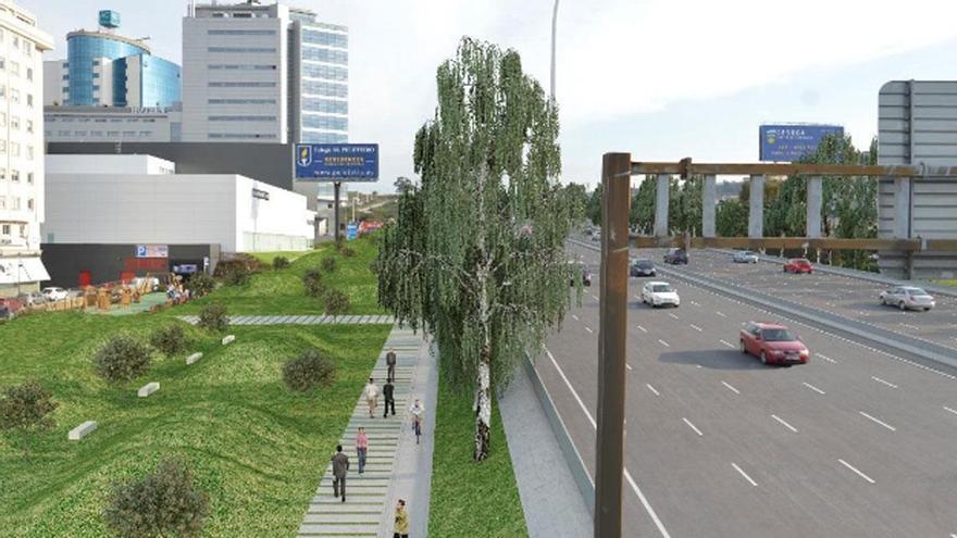 La oferta económica decanta la adjudicación de la obra de zonas verdes y sendas de la avenida de Alfonso Molina en A Coruña