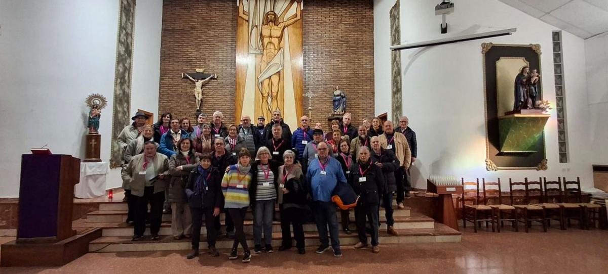 La visita a  Alfamén despertó gran interés. | SERVICIO ESPECIAL