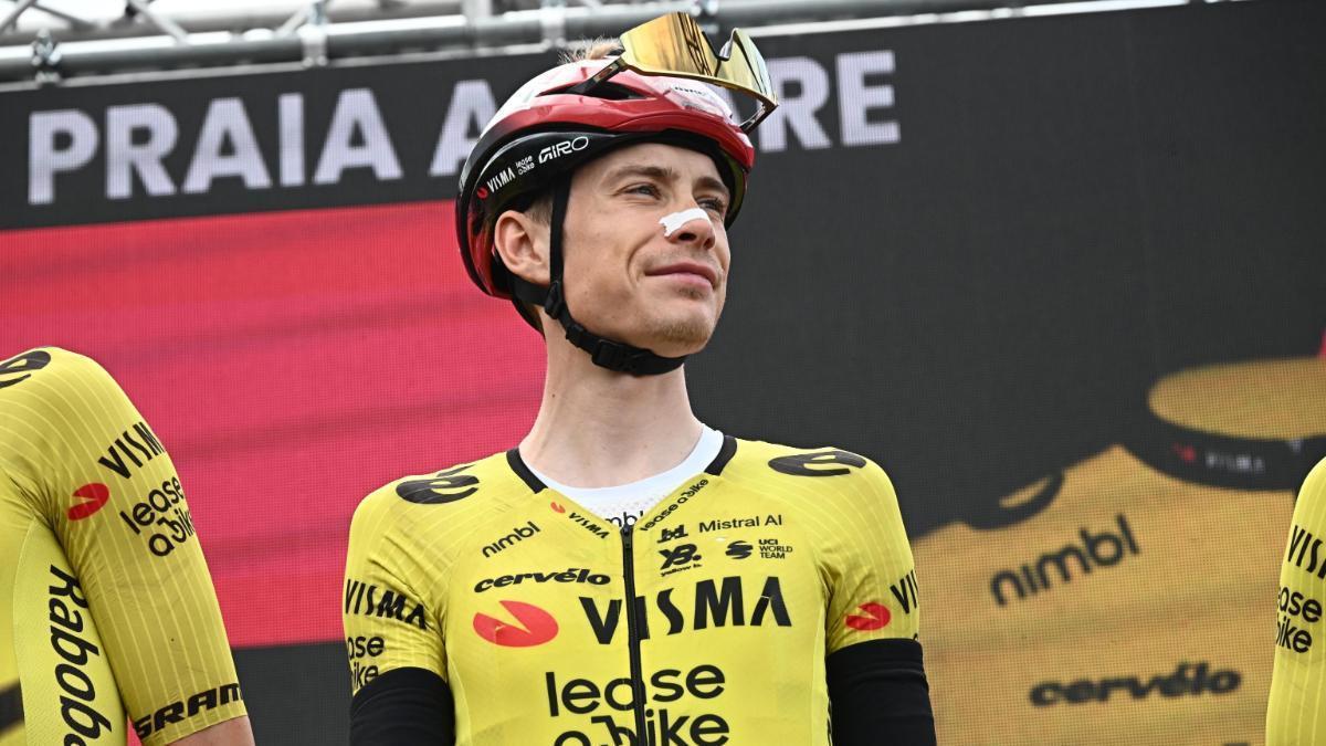 Jonas Vingegaard cede terreno en la clasificación del Giro de Italia 2026 tras la etapa 5