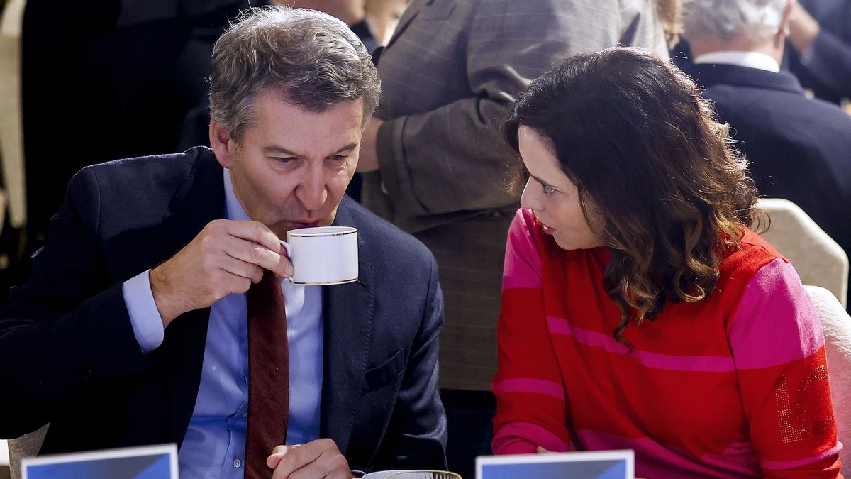 Alberto Núñez Feijóo, intervene en el desayuno de Nueva Economía Fórum