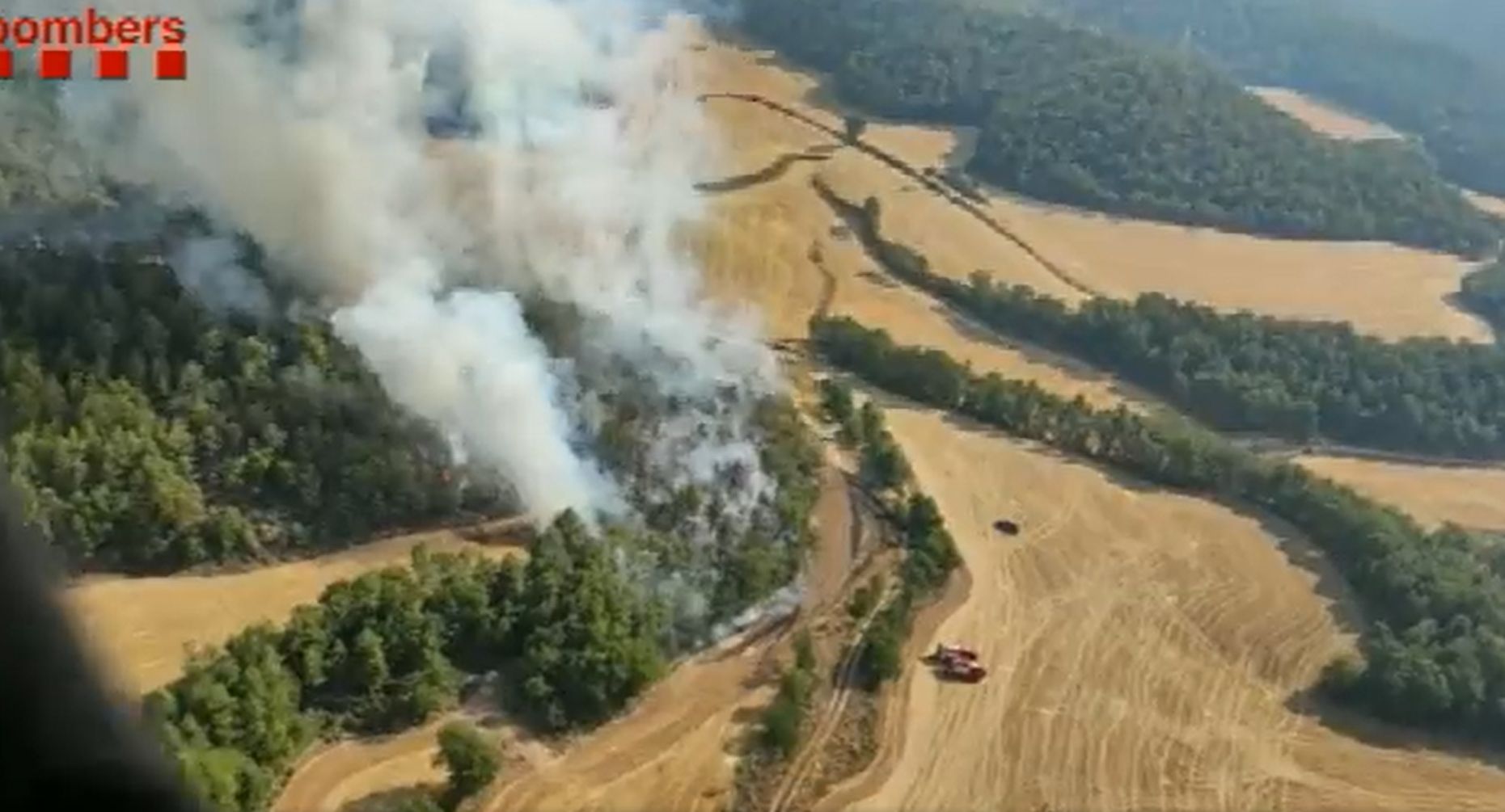 Incendi forestal a Clarà, a Castellar de la Ribera