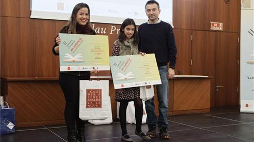 Andrea Gutiérrez, tercera en el II Concurs d’Escriptura en Valencià