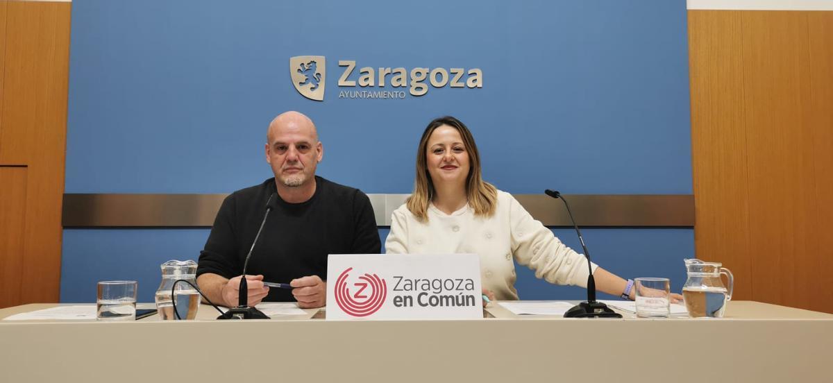 Suso Domínguez y Elena Tomás, este martes en rueda de prensa.