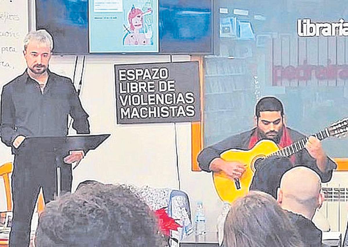 Peleteiro e Salazar na biblioteca pública