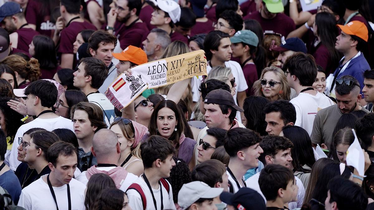 Ambiente en Madrid por la visita del Papa León XIV