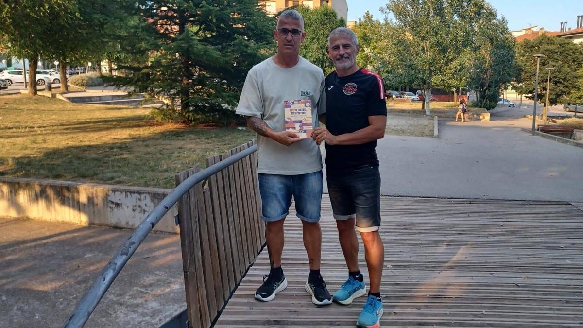Albert Comellas i Delfí Vilaseca, en una trobada aquest dijous a Berga
