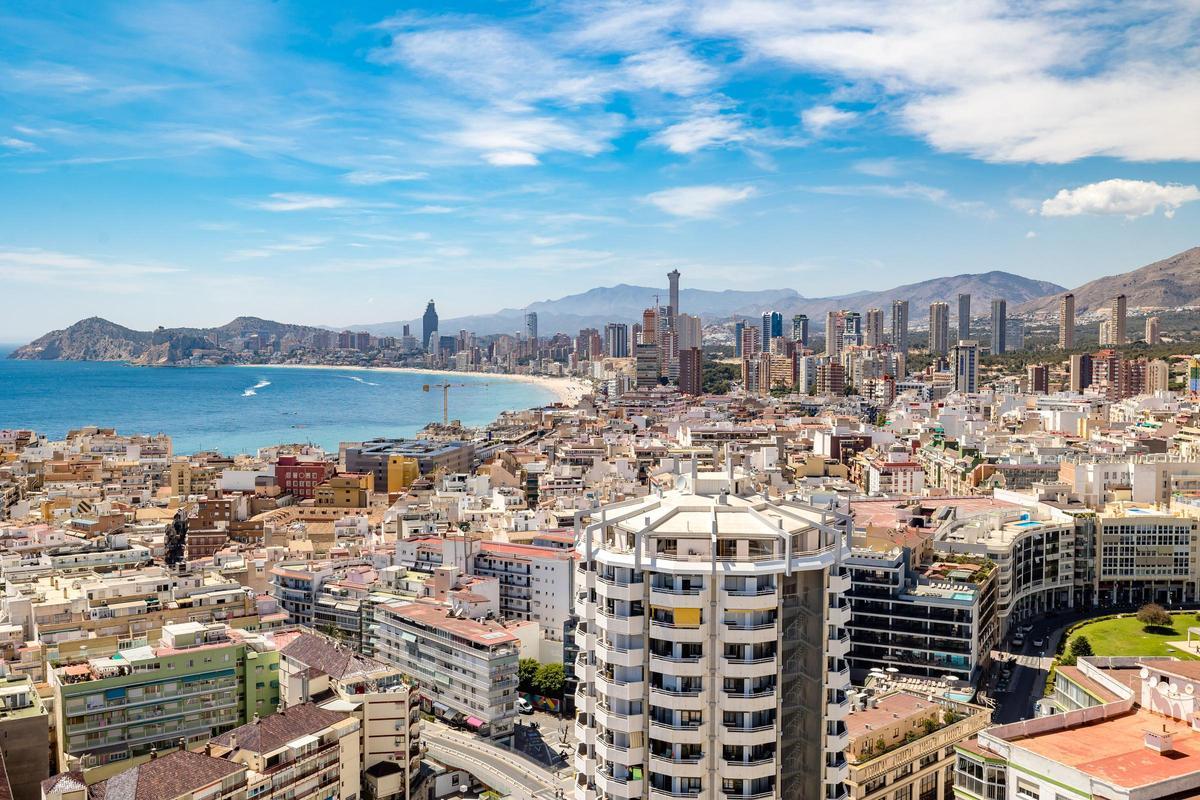 Vista de Benidorm, donde el alquiler es más elevado.