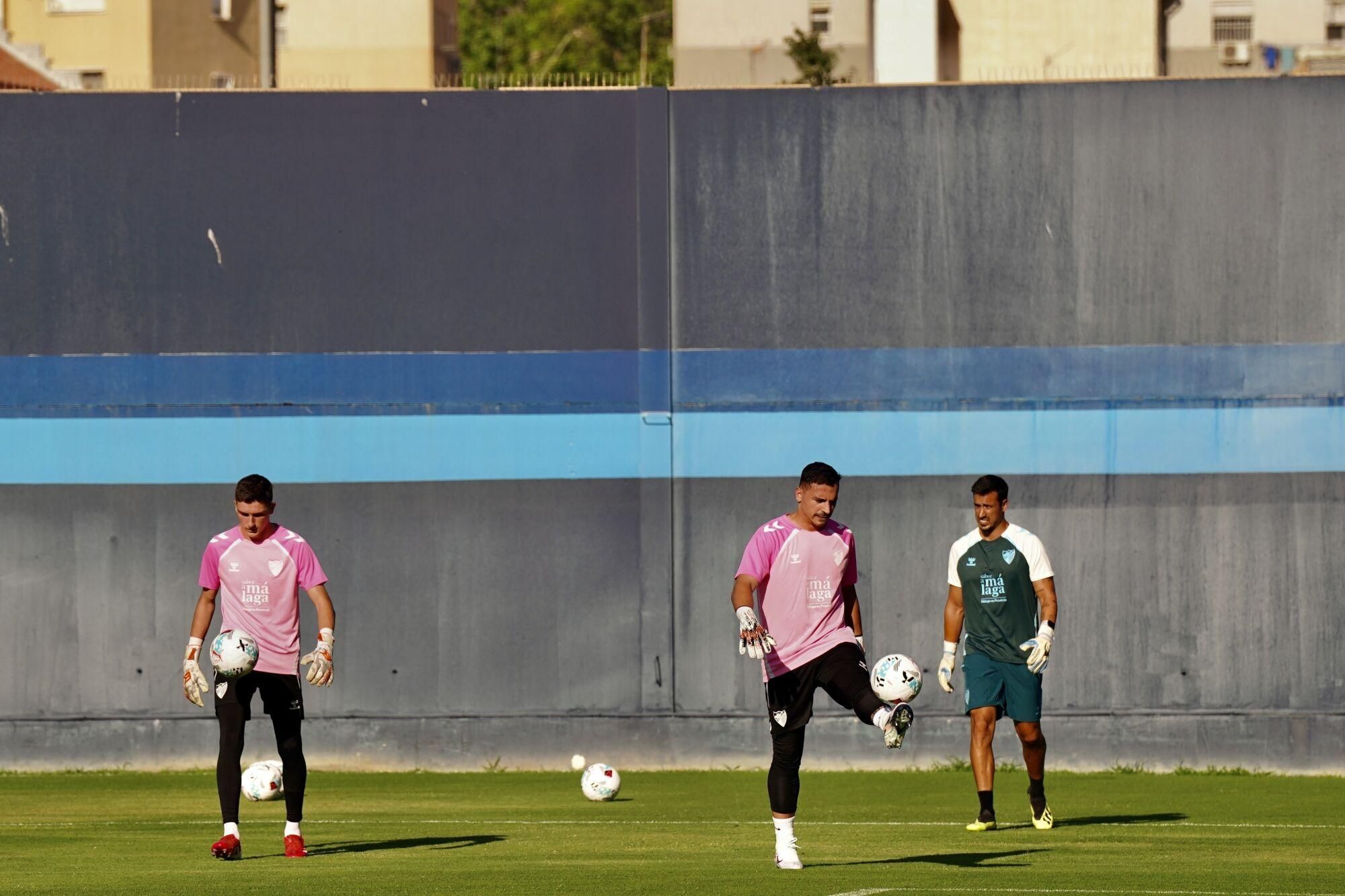 Primer entrenamiento del Málaga CF para la pretemporada