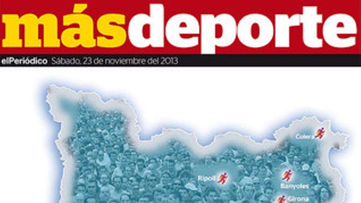 Portada del suplemento 'Más Deporte' de este sábado