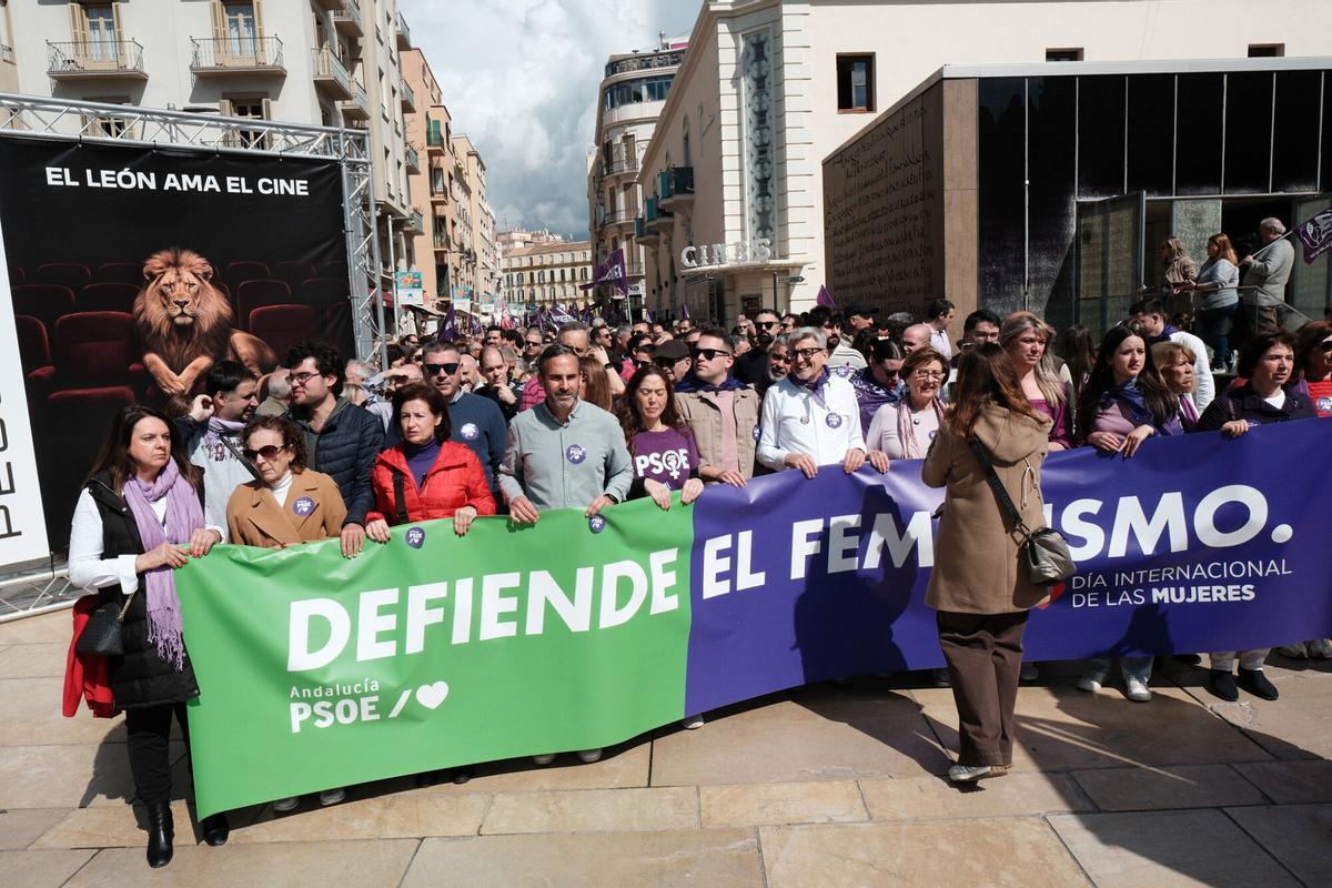 Manifestación por la celebración del 8M.