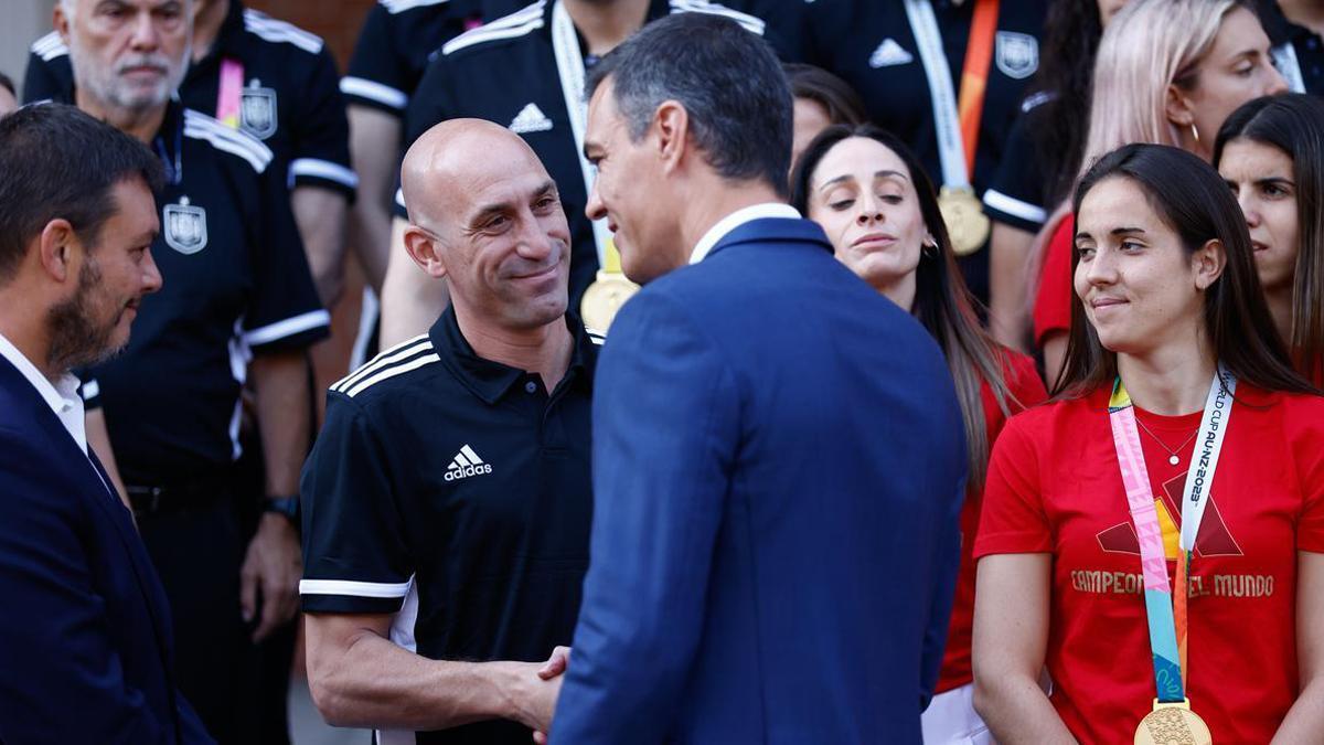 Luis Rubiales y Pedro Sánchez.