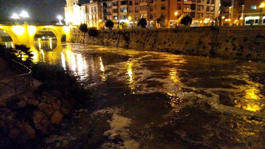 Fotografía del río Segura, tomada por Huermur, tomada el domingo pasado.