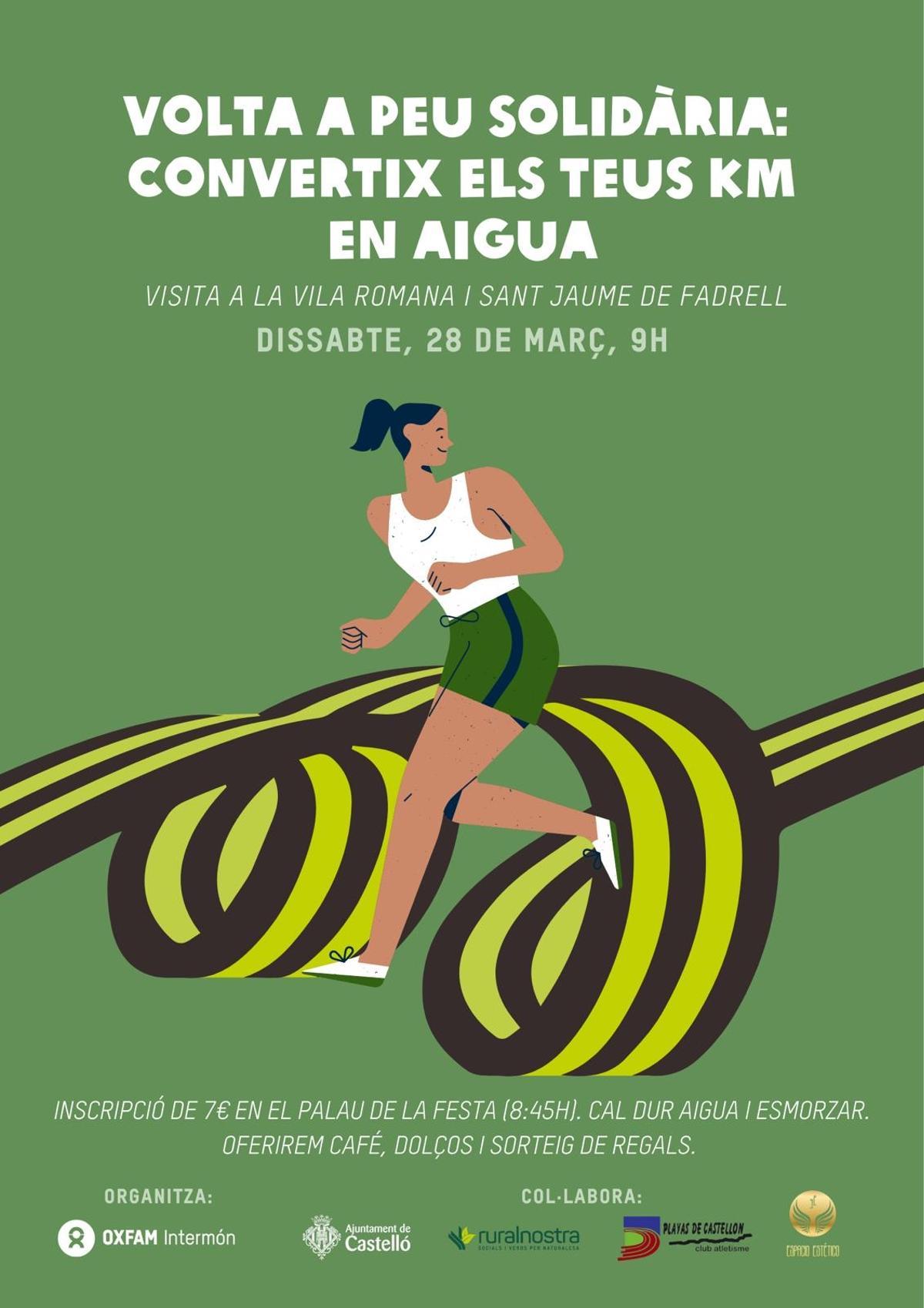Cartel de la marcha solidaria.