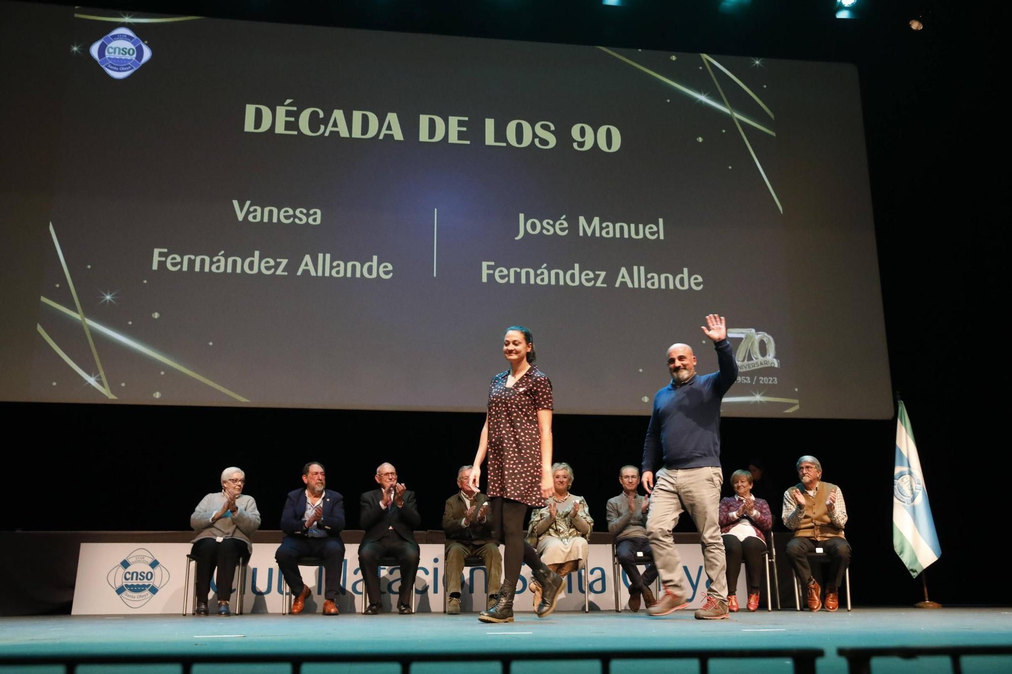 Así fue la gala por los 70 años del Club de Natación Santa Olaya (en imágenes)