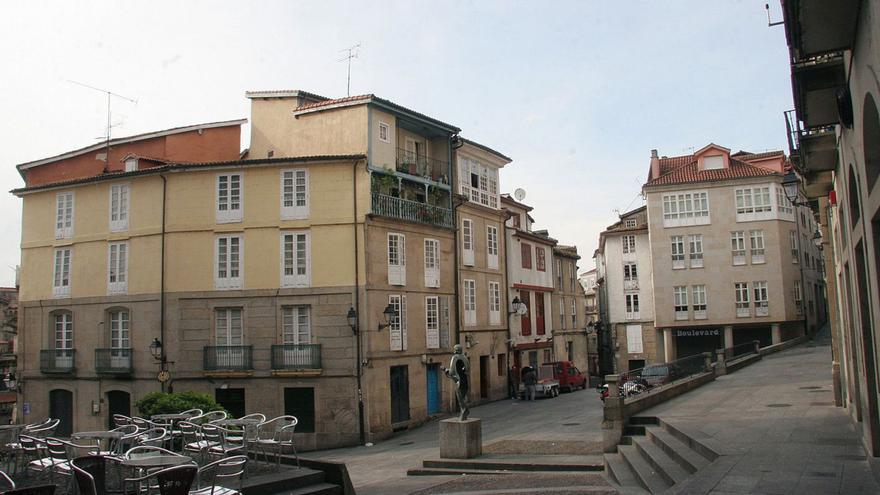 Plaza del Corregidor, en el Casco Viejo de Ourense, zona en la que se tramitaron quejas por termitas en edificios.