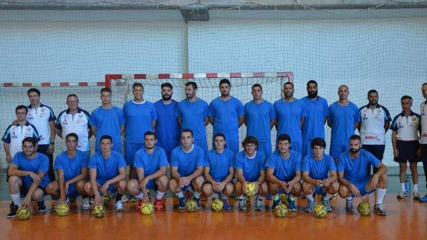 Entrenamiento del Teucro de ayer en el multiusos. // G. Santos