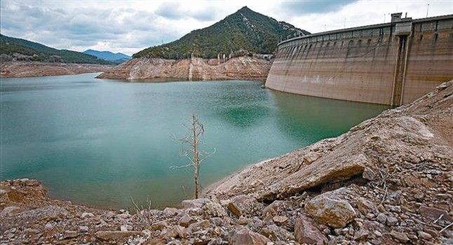 La Baells, durant l'últim període de sequera a Catalunya