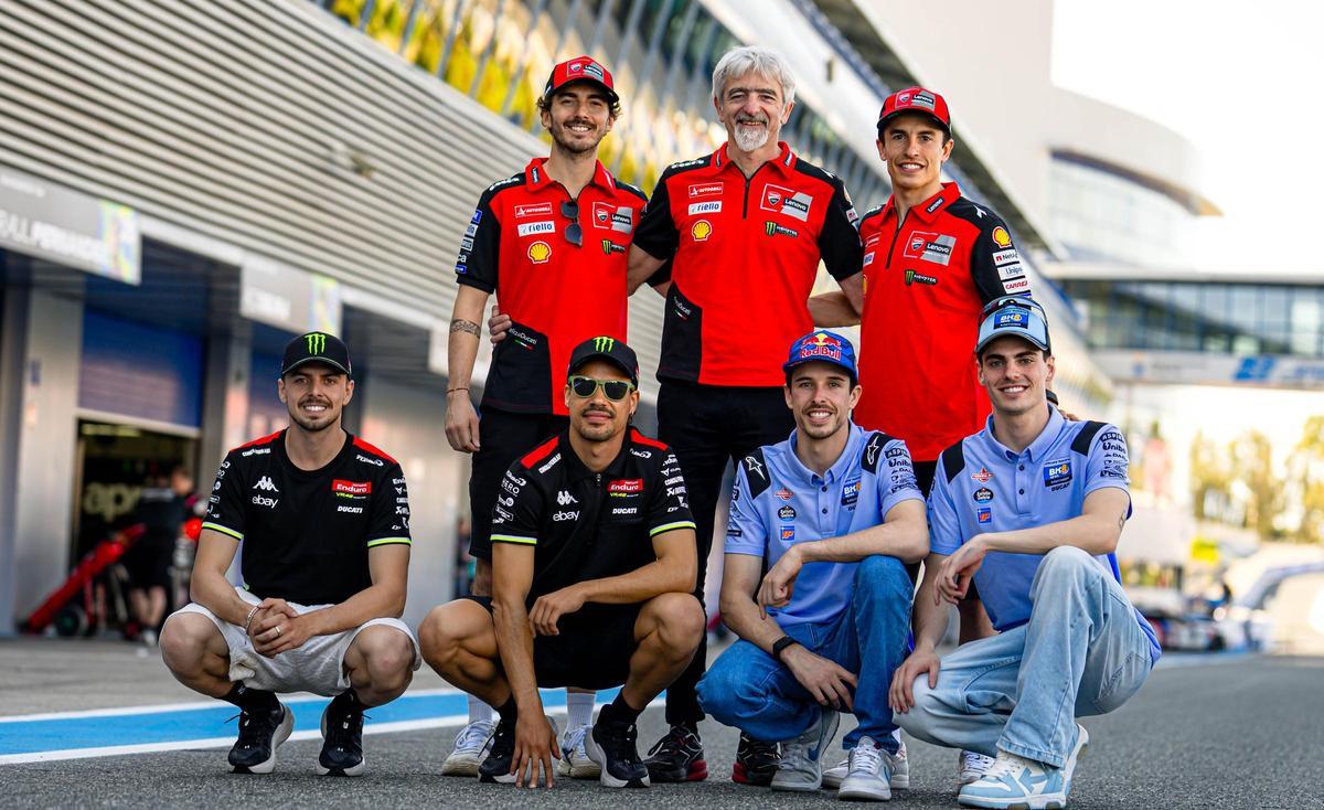 Pleno, seis de seis, de Ducati en la prueba al 'sprint': Bagnaia, Dall'Igna, Márquez, Di Giannantonio, Morbidelli y Aldeguer.ez