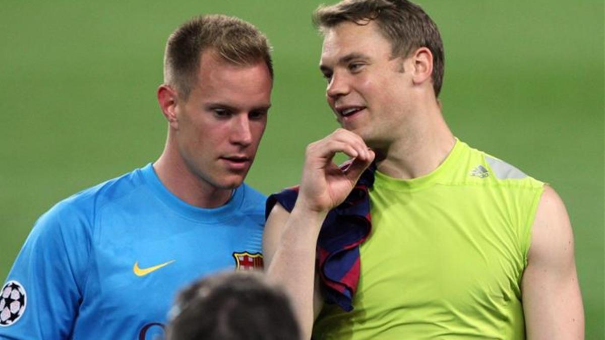 Ter Stegen recibió un buen consejo de Neurr durante la concentración de Alemania