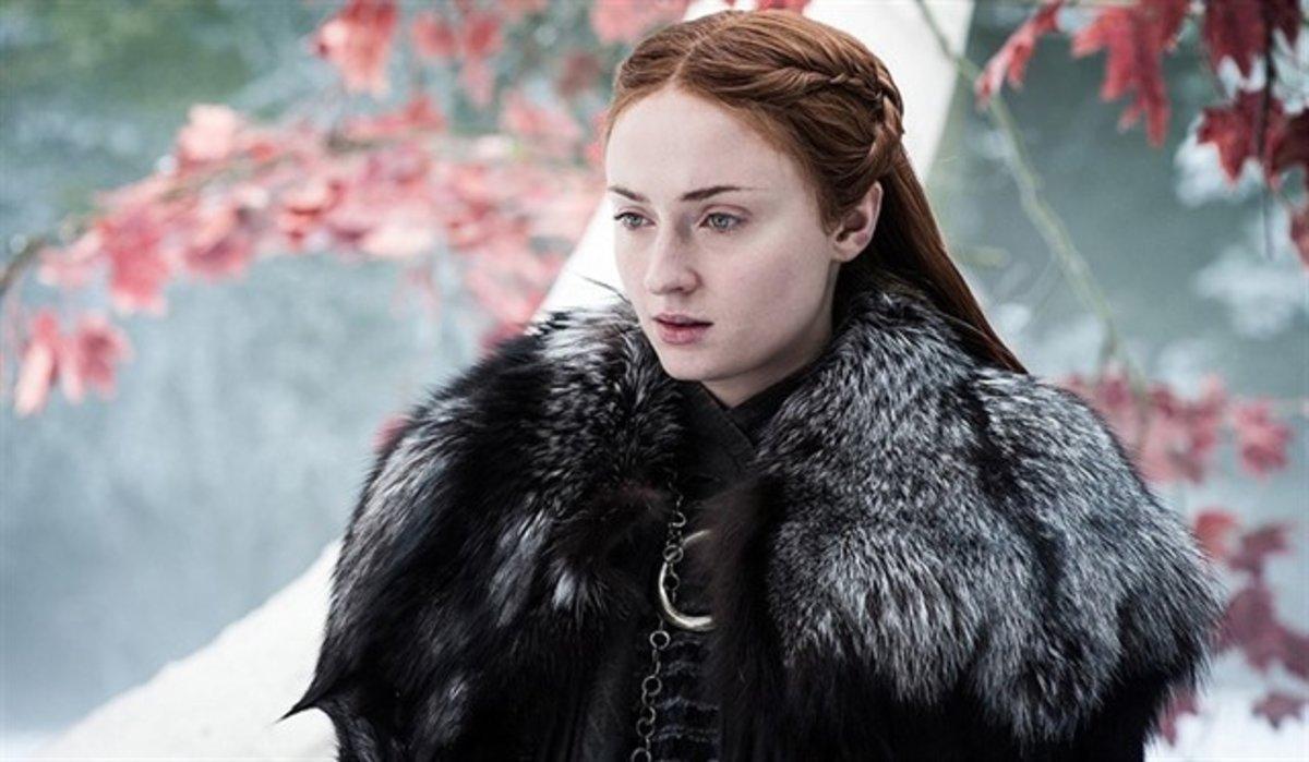 Sophie Turner, como Sansa Stark en 'Juego de tronos'.