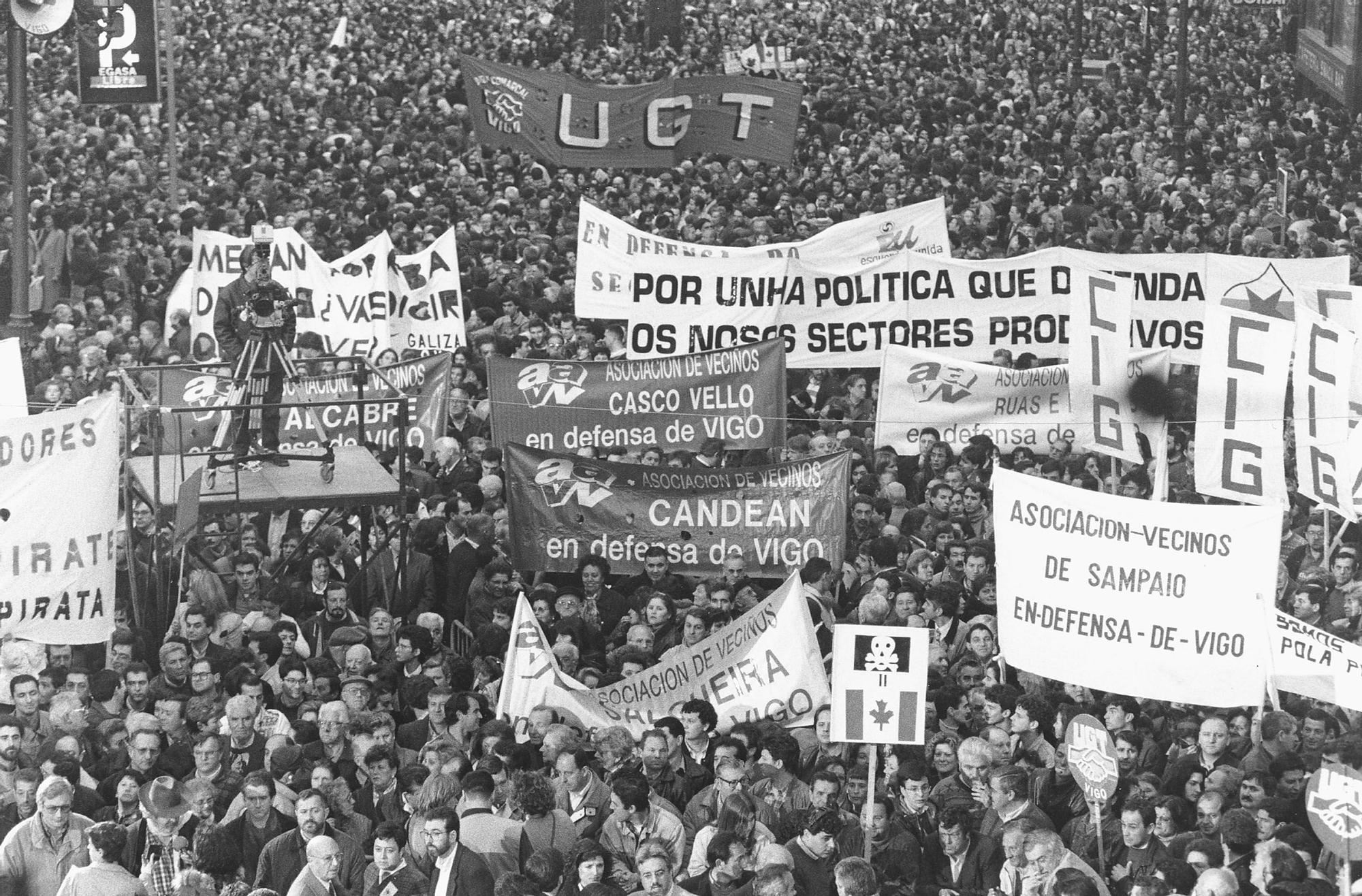 La guerra que tal día como hoy invadió Vigo con 100.000 manifestantes