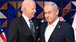 Archivo - Joe Biden, presidente de Estados Unidos, y Benjamin Netanyahu, primer ministro de Israel