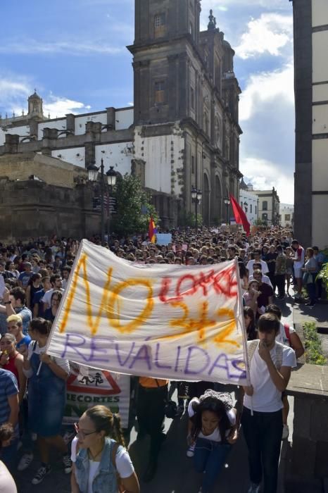 Manifestación de estudiantes contra la LOMCE