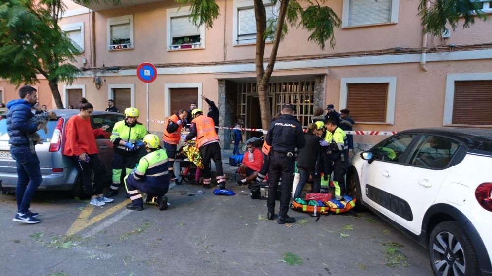 Desalojan un edificio en Palma por un incendio