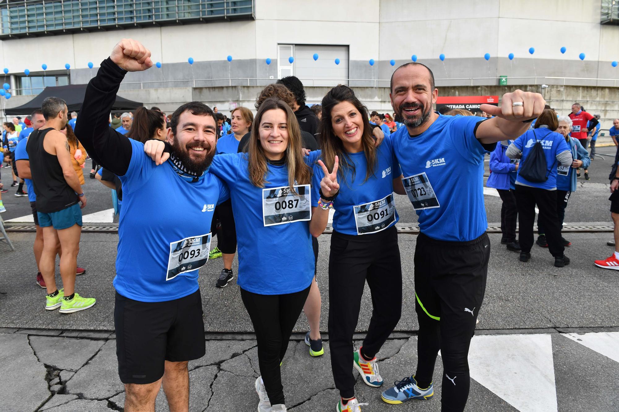 La carrera 5KM Solidarios en Agrela y con la salida en la fábrica de Estrella