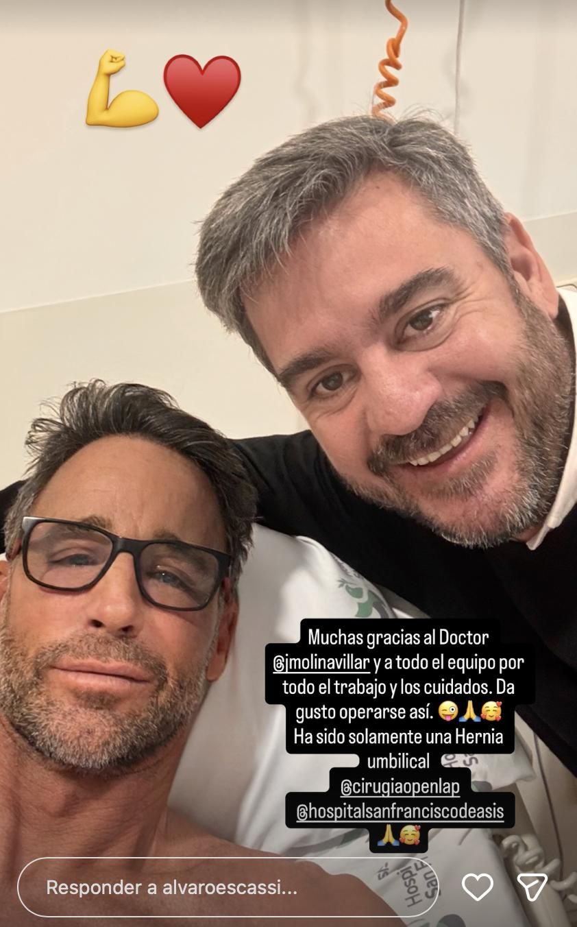 Escassi actualiza su estado de salud desde el hospital