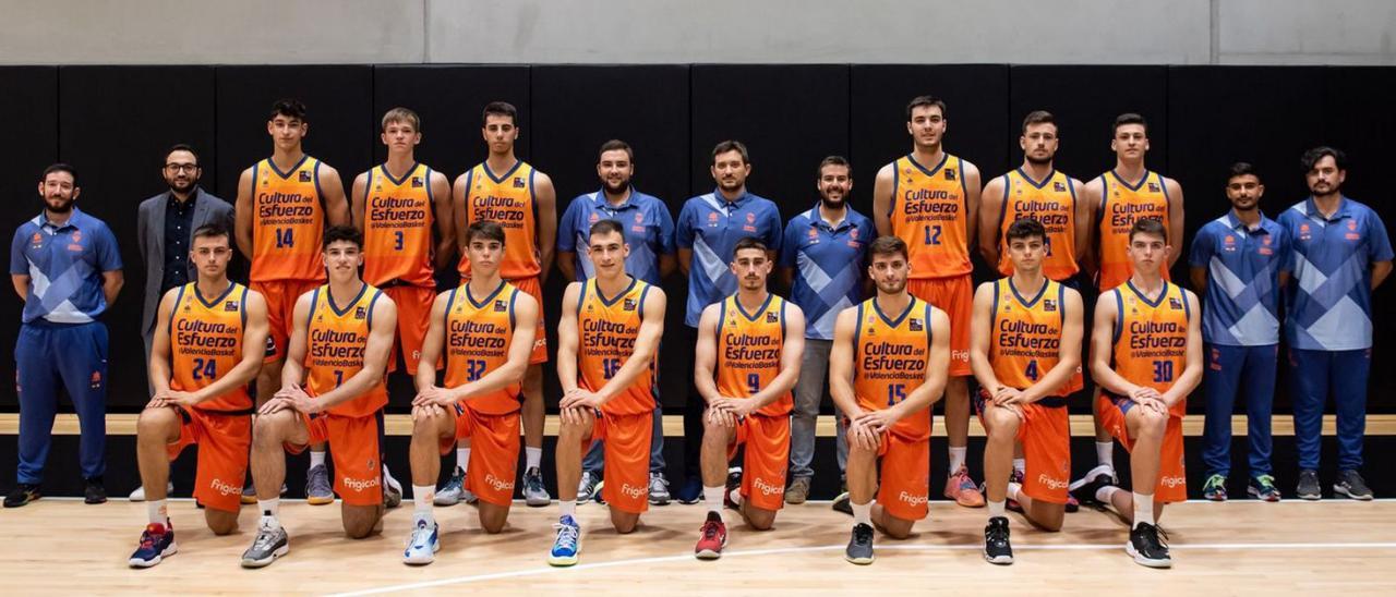 Imagen del Valencia Basket “B” que ascendió a LEB Plata.