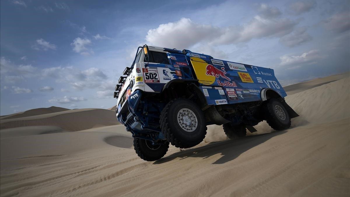 El camión de Airat Mardeev durante la primera jornada del Dakar