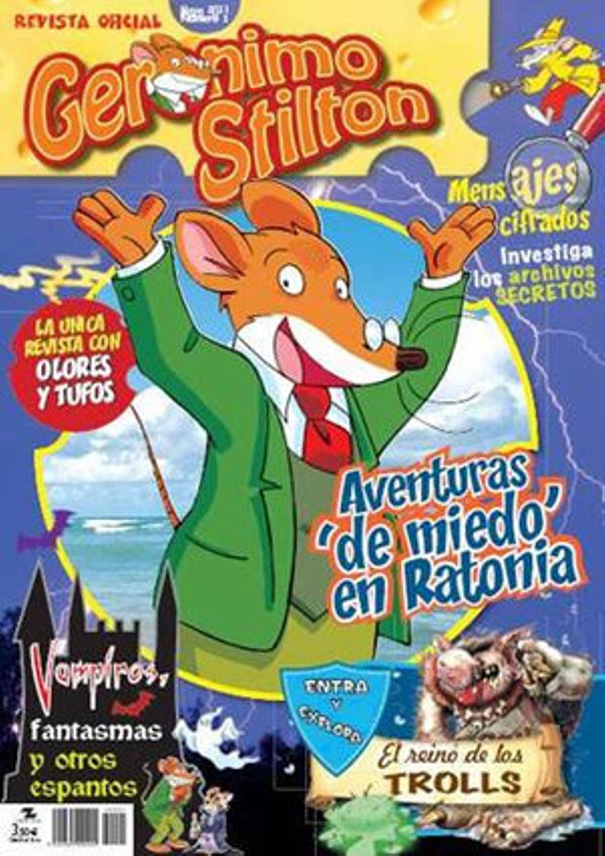 Primer número de ’Geronimo Stilton. Revista oficial’, editada pel Grup Zeta.