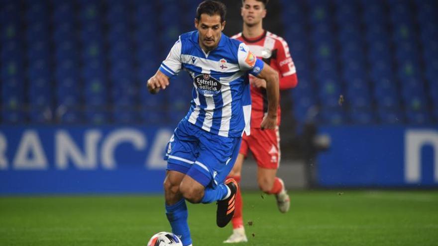 Celso Borges, en un partido en Riazor