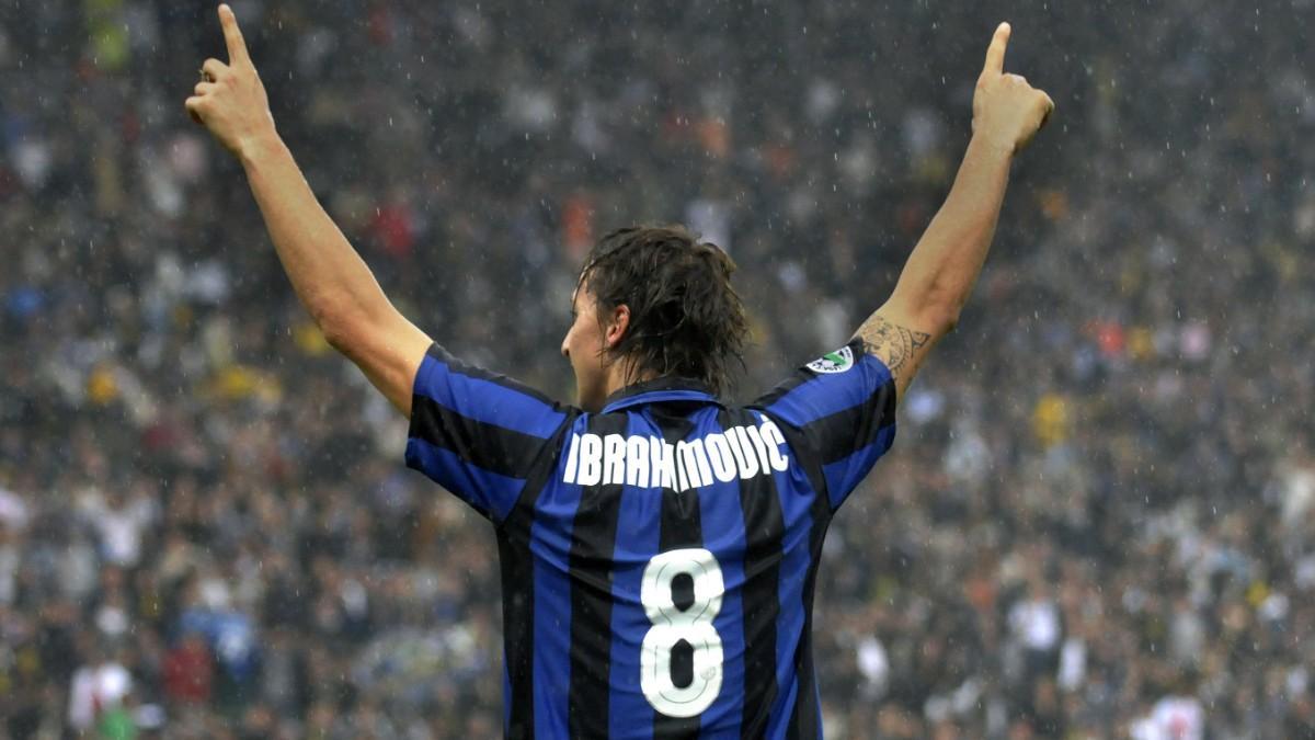 Ibrahimovic, con la zamarra del Inter