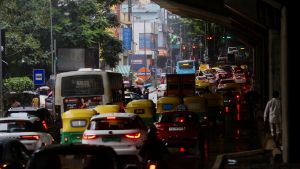 Imagen de una calle en la ciudad de Bangalore, en la India.