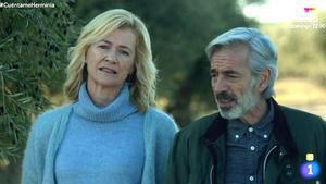 Imanol Arias y Ana Duato en ’Cuéntame...’ (TVE-1).